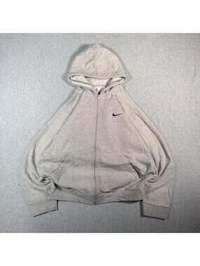 Vintage 90s Grey Nike zip up hoodie